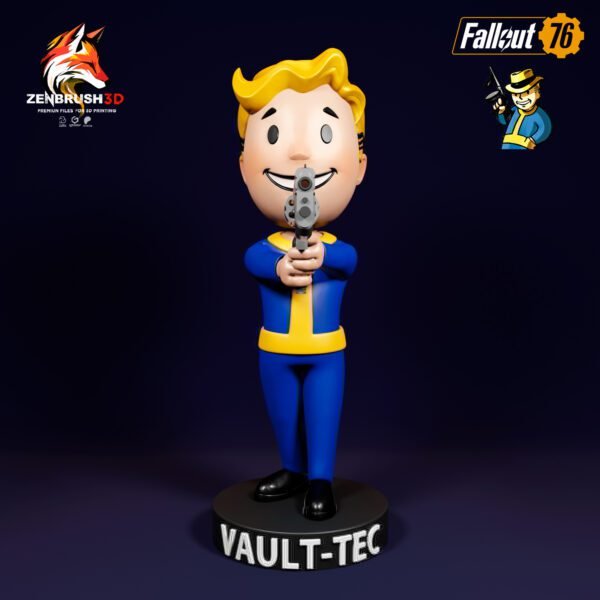 Fallout - Bobblehead - Pack 3 - 5 IN ONE STL 3D PRINTING - Imagen 3